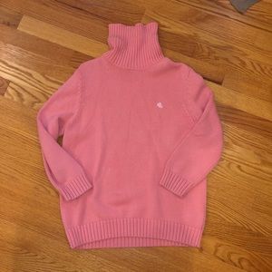 Ralph Lauren Pink 3/4 Sleeve Knit Turtleneck